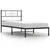 Produktbild 2 för Sängram med huvudgavel metall svart 75x190 cm