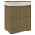 Produktbild 2 för Tvättkorg med lock 46x33x60 cm konstrotting