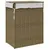 Produktbild 6 för Tvättkorg med lock 46x33x60 cm konstrotting