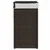 Produktbild 5 för Tvättkorg med lock mörkbrun 46x33x60 cm konstrotting
