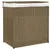 Produktbild 2 för Tvättkorg med 2 sektioner 53x35x57 cm konstrotting