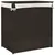 Produktbild 6 för Tvättkorg med 2 sektioner mörkbrun 53x35x57 cm konstrotting