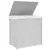 Produktbild 4 för Tvättkorg med 2 sektioner vit 53x35x57 cm konstrotting