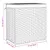 Produktbild 9 för Tvättkorg med 2 sektioner vit 53x35x57 cm konstrotting