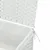 Produktbild 8 för Tvättkorg med lock vit 55,5x35x34 cm konstrotting