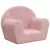 Produktbild 2 för Barnsoffa rosa mjuk plysch