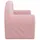 Bäddsoffa för barn 2-sits rosa mjuk plysch