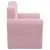 Produktbild 4 för Barnsoffa rosa mjuk plysch