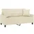 Produktbild 3 för 2-sits soffa med prydnadskuddar gräddvit 140 cm konstläder