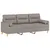 Produktbild 3 för 3-sits soffa med prydnadskuddar taupe 180 cm tyg