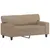 Produktbild 4 för 2-sits soffa med prydnadskuddar cappuccino 120 cm konstläder