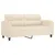 Produktbild 4 för 2-sitssoffa med prydnadskuddar beige 140 cm mikrofibertyg