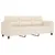 Produktbild 4 för 3-sitssoffa med prydnadskuddar beige 180 cm mikrofibertyg