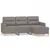 Produktbild 2 för 3-sitssoffa med fotpall taupe 180 cm tyg