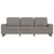 Produktbild 4 för 3-sitssoffa med fotpall taupe 180 cm tyg