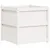 Produktbild 2 för Odlingslåda 70x70x70 cm vit massiv furu