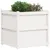 Produktbild 4 för Odlingslåda 70x70x70 cm vit massiv furu