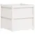 Produktbild 7 för Odlingslåda 70x70x70 cm vit massiv furu