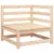 Produktbild 2 för Trädgårdssoffa hörn 70x70x67 cm massiv furu