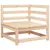 Produktbild 4 för Trädgårdssoffa hörn 2 st 70x70x67 cm massiv furu