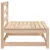 Produktbild 7 för Trädgårdssoffa utan armstöd 3 st vit 70x70x67 cm massiv furu
