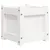 Produktbild 2 för Odlingslåda vit 31x31x31 cm massiv furu