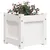 Produktbild 4 för Odlingslåda vit 31x31x31 cm massiv furu