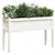 Produktbild 4 för Odlingslådor med ben vit 110x31x70 cm massiv furu