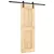 Produktbild 2 för Skjutdörr med beslag 70x210 cm massiv furu
