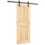 Produktbild 2 för Skjutdörr med beslag 80x210 cm massiv furu