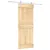 Produktbild 2 för Skjutdörr med beslag 80x210 cm massiv furu