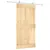 Produktbild 2 för Skjutdörr med beslag 100x210 cm massiv furu