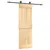 Produktbild 2 för Skjutdörr med beslag 70x210 cm massiv furu