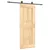 Produktbild 2 för Skjutdörr med beslag 80x210 cm massiv furu