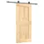 Produktbild 2 för Skjutdörr med beslag 90x210 cm massiv furu
