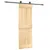 Produktbild 2 för Skjutdörr med beslag 70x210 cm massiv furu