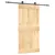 Produktbild 2 för Skjutdörr med beslag 100x210 cm massiv furu