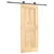 Produktbild 2 för Skjutdörr med beslag 85x210 cm massiv furu