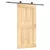 Produktbild 2 för Skjutdörr med beslag 100x210 cm massiv furu