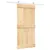 Produktbild 2 för Skjutdörr med beslag 95x210 cm massiv furu