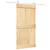 Produktbild 2 för Skjutdörr med beslag 100x210 cm massiv furu