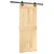 Produktbild 2 för Skjutdörr med beslag 85x210 cm massiv furu