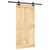 Produktbild 2 för Skjutdörr med beslag 100x210 cm massiv furu