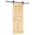 Produktbild 2 för Skjutdörr med beslag 80x210 cm massiv furu