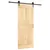 Produktbild 2 för Skjutdörr med beslag 85x210 cm massiv furu