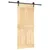 Produktbild 2 för Skjutdörr med beslag 90x210 cm massiv furu