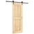 Produktbild 2 för Skjutdörr med beslag 80x210 cm massiv furu