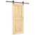 Produktbild 2 för Skjutdörr med beslag 85x210 cm massiv furu