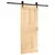 Produktbild 2 för Skjutdörr med beslag 85x210 cm massiv furu