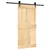 Produktbild 2 för Skjutdörr med beslag 100x210 cm massiv furu